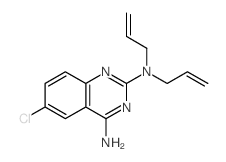 6-chloro-N,N-diprop-2-enyl-quinazoline-2,4-diamine结构式