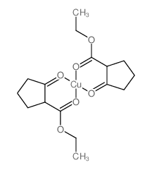 copper; ethyl 2-oxocyclopentane-1-carboxylate结构式