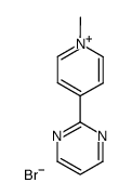 Pyridinium, 1-methyl-4-(2-pyrimidinyl)-, bromide (9CI) structure