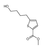 methyl 5-(4-hydroxybutyl)thiophene-2-carboxylate结构式