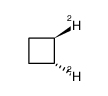 (1R,2R)-cyclobutane-1,2-d2 Structure