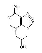 10-imino-5,6-dihydro-4H,10H-pyrimido[1,2,3-cd]purin-5-ol Structure