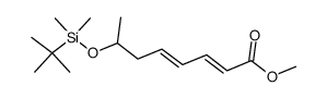 2,4-Octadienoic acid, 7-(t-butyldimethylsilyloxy)-, methyl ester (E,E)-结构式