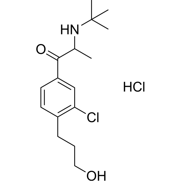 (±)-Bupropion-(CH2)3-OH hydrochloride Structure