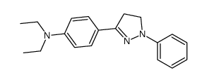 N,N-diethyl-4-(2-phenyl-3,4-dihydropyrazol-5-yl)aniline Structure