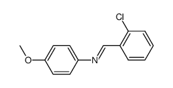 (2-chlorobenzylidene)(4-methoxyphenyl)amine结构式