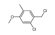 2-chloro-4-methoxy-5-methylbenzyl chloride结构式