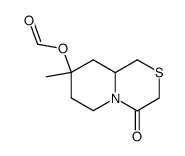 8-formyloxy-8-methyl-1-aza-4-thiabicyclo[4.4.0]decan-2-one结构式