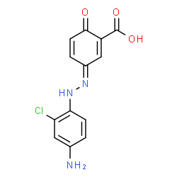 5-[(4-amino-2-chlorophenyl)azo]salicylic acid structure