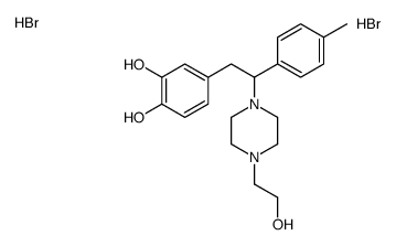 4-[2-[4-(2-hydroxyethyl)piperazin-1-yl]-2-(4-methylphenyl)ethyl]benzene-1,2-diol,dihydrobromide Structure