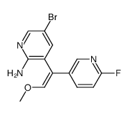 5-bromo-3-[1-(6-fluoro-pyridin-3-yl)-2-methoxy-vinyl]-pyridin-2-ylamine Structure