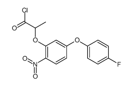 2-[5-(4-fluorophenoxy)-2-nitrophenoxy]propanoyl chloride Structure