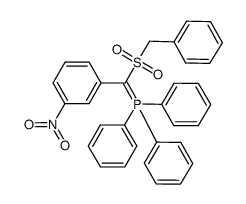 [(benzylsulfonyl)(3-nitrophenyl)methylene](triphenyl)phosphorane Structure