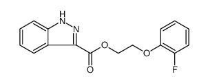 1H-Indazole-3-carboxylic acid, 2-(2-fluorophenoxy)ethyl ester Structure