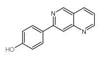 4-(1,6-萘啶-7-基)苯酚结构式