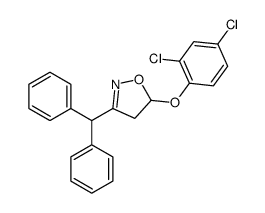 3-benzhydryl-5-(2,4-dichlorophenoxy)-4,5-dihydro-1,2-oxazole Structure