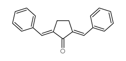 Cyclopentanone,2,5-bis(phenylmethylene)- structure