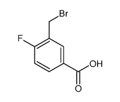 3-(Bromomethyl)-4-fluorobenzoicacid结构式