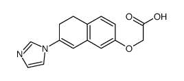 2-[(7-imidazol-1-yl-5,6-dihydronaphthalen-2-yl)oxy]acetic acid Structure