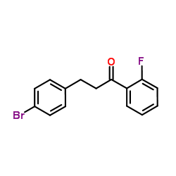 3-(4-Bromophenyl)-1-(2-fluorophenyl)-1-propanone structure