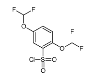 2,5-bis(difluoromethoxy)benzenesulfonyl chloride结构式