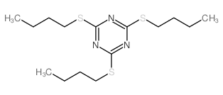 1,3,5-Triazine,2,4,6-tris(butylthio)- structure