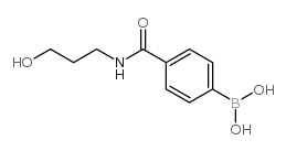 4-(3-羟基丙基氨甲酰基)苯硼酸结构式