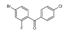 (4-bromo-2-fluorophenyl)-(4-chlorophenyl)methanone结构式