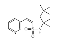 2-pyridin-3-yl-N-(2,4,4-trimethylpentan-2-yl)ethenesulfonamide结构式