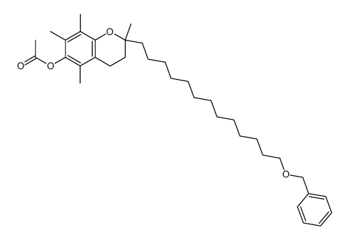 2-(13-(benzyloxy)tridecyl)-2,5,7,8-tetramethyl-3,4-dihydro-2H-chromen-6-yl acetate Structure