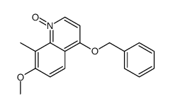 7-methoxy-8-methyl-1-oxido-4-phenylmethoxyquinolin-1-ium结构式