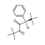 (R)-2,2,6,6-tetramethyl-5-phenylheptane-3,4-dione结构式