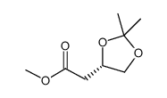 (4S)-(+)-2,2-二甲基-1,3-二氧戊环-4-乙酸甲酯结构式