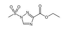 1H-1,2,4-Triazole-3-carboxylic acid, 1-(methylsulfonyl)-, ethyl ester Structure