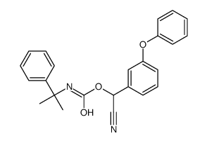 [cyano-(3-phenoxyphenyl)methyl] N-(2-phenylpropan-2-yl)carbamate Structure