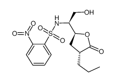 N-{(S)-2-hydroxy-1-[(2S,4R)-5-oxo-4-propyltetrahydrofuran-2-yl]ethyl}-2-nitrobenzenesulfonamide Structure