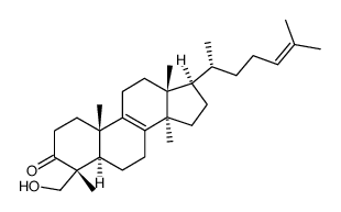 28-hydroxylanosta-8,24-dien-3-one Structure