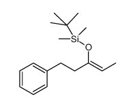 (Z)-t-butyldimethyl((5-phenylpent-2-en-3-yl)oxy)silane结构式