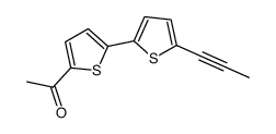 1-[5-(5-prop-1-ynylthiophen-2-yl)thiophen-2-yl]ethanone Structure