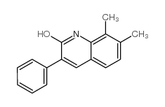 7,8-DIMETHYL-3-PHENYL-2-QUINOLINOL structure