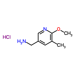 C-(6-Methoxy-5-Methyl-pyridin-3-yl)-Methylamine结构式