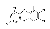 5-chloro-2-(2,3,4,6-tetrachlorophenoxy)phenol Structure