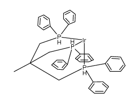 (1,1,1-tris(diphenylphosphinomethyl)ethane)Ir(H)3结构式