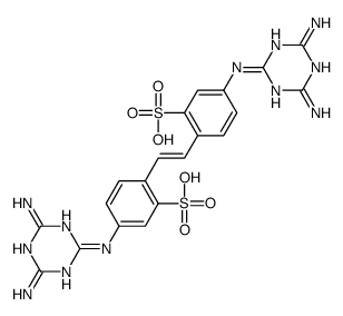 4,4'-bis[(4,6-diamino-1,3,5-triazin-2-yl)amino]stilbene-2,2'-disulphonic acid structure