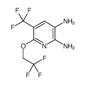 6-(2,2,2-trifluoroethoxy)-5-(trifluoromethyl)pyridine-2,3-diamine Structure