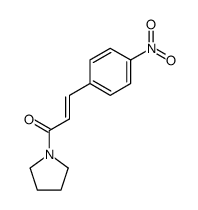 (E)-3-(4-Nitro-phenyl)-1-pyrrolidin-1-yl-propenone结构式