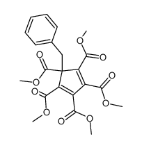 5-Benzyl-1,2,3,4,5-pentakis(methoxycarbonyl)cyclopentadiene Structure