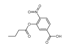 3-(butyryloxy)-4-nitrobenzoic acid Structure