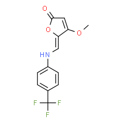 4-METHOXY-5-([4-(TRIFLUOROMETHYL)ANILINO]METHYLENE)-2(5H)-FURANONE structure