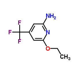 6-Ethoxy-4-(trifluoromethyl)-2-pyridinamine Structure